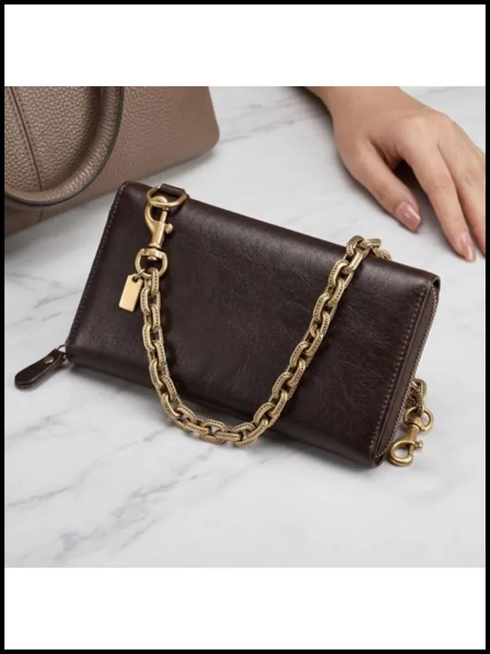 Gold O-Chain Bag Charm Extender - Purse Keychain Accessory